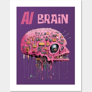 AI Brain Posters and Art